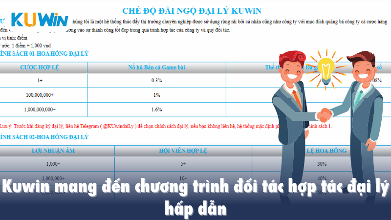Kuwin mang đến chương trình đối tác hợp tác đại lý hấp dẫn