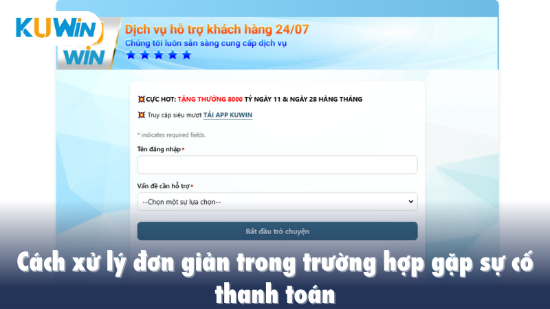 Cách xử lý đơn giản trong trường hợp gặp sự cố thanh toán