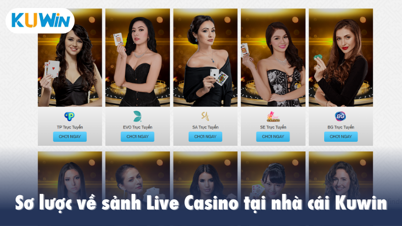 Sơ lược về sảnh Live Casino tại nhà cái Kuwin