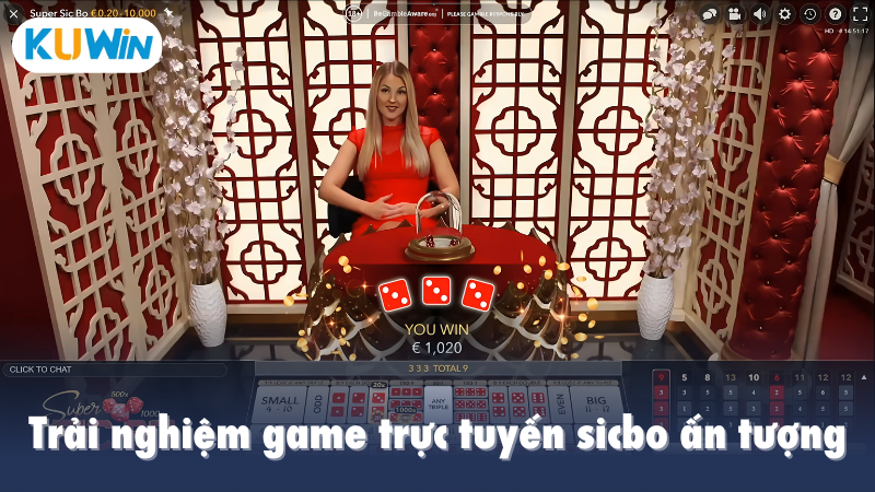 Trải nghiệm game trực tuyến sicbo ấn tượng