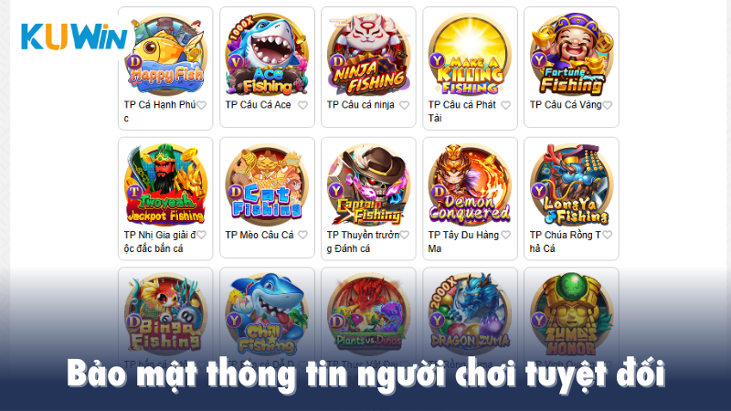 Giới thiệu tổng quan sảnh game bắn cá KUWIN
