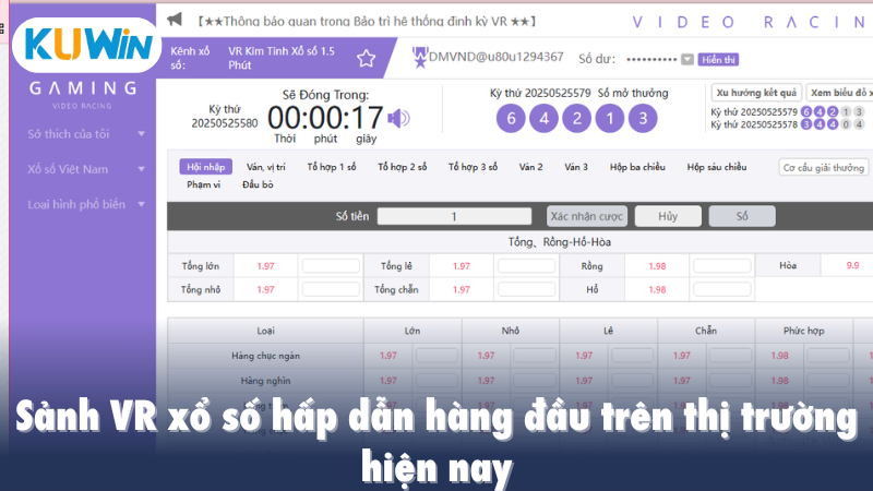 Sảnh VR xổ số hấp dẫn hàng đầu trên thị trường hiện nay