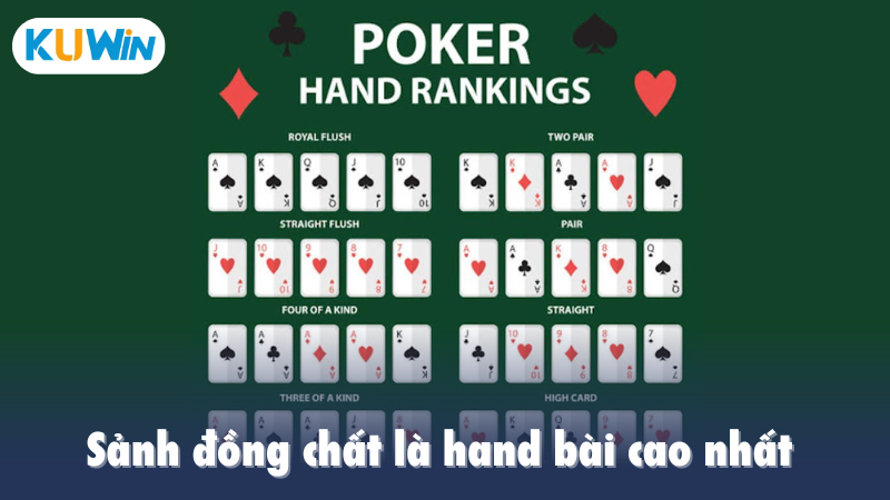 Sảnh đồng chất là hand bài cao nhất 