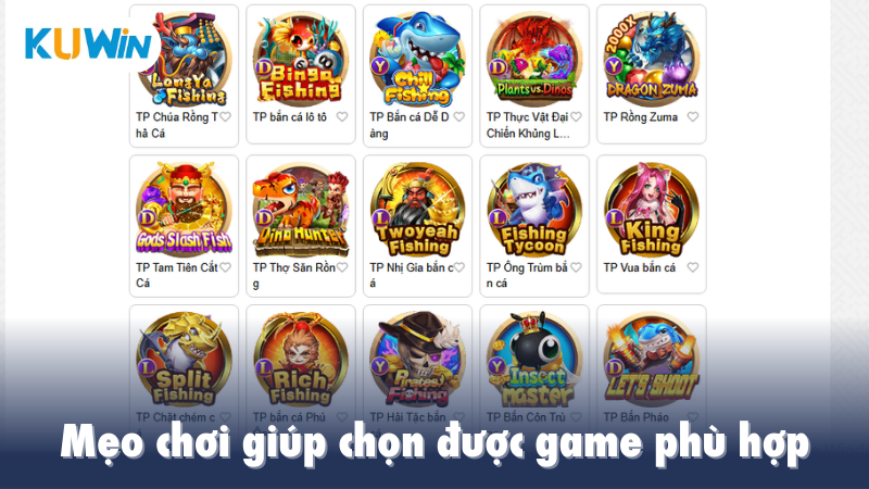 Mẹo chơi giúp chọn được game phù hợp