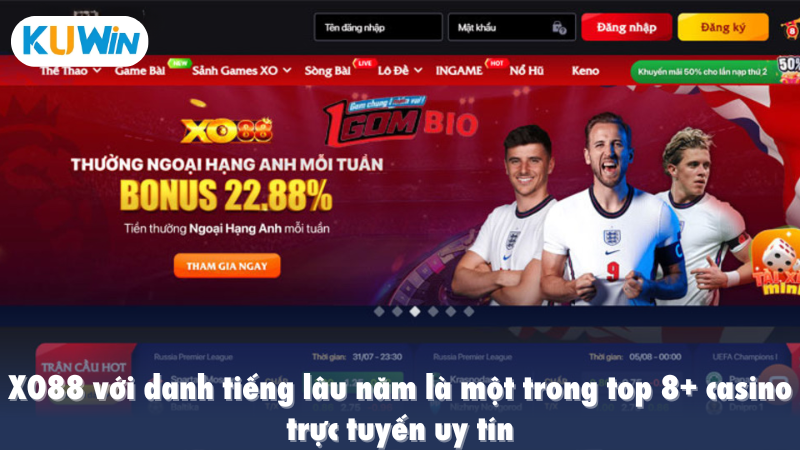 XO88 với danh tiếng lâu năm là một trong top 8+ casino trực tuyến uy tín